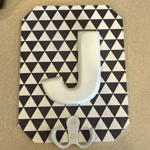 Letter J jewelry hanger